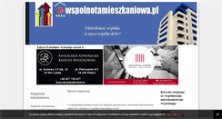 Desktop Screenshot of e-wspolnotamieszkaniowa.pl